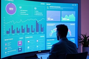 2025 content strategy dashboard with SEO, social media, and web analytics integrated for digital marketing success.
